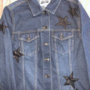 CUTE JEAN JACKET WITH STARS